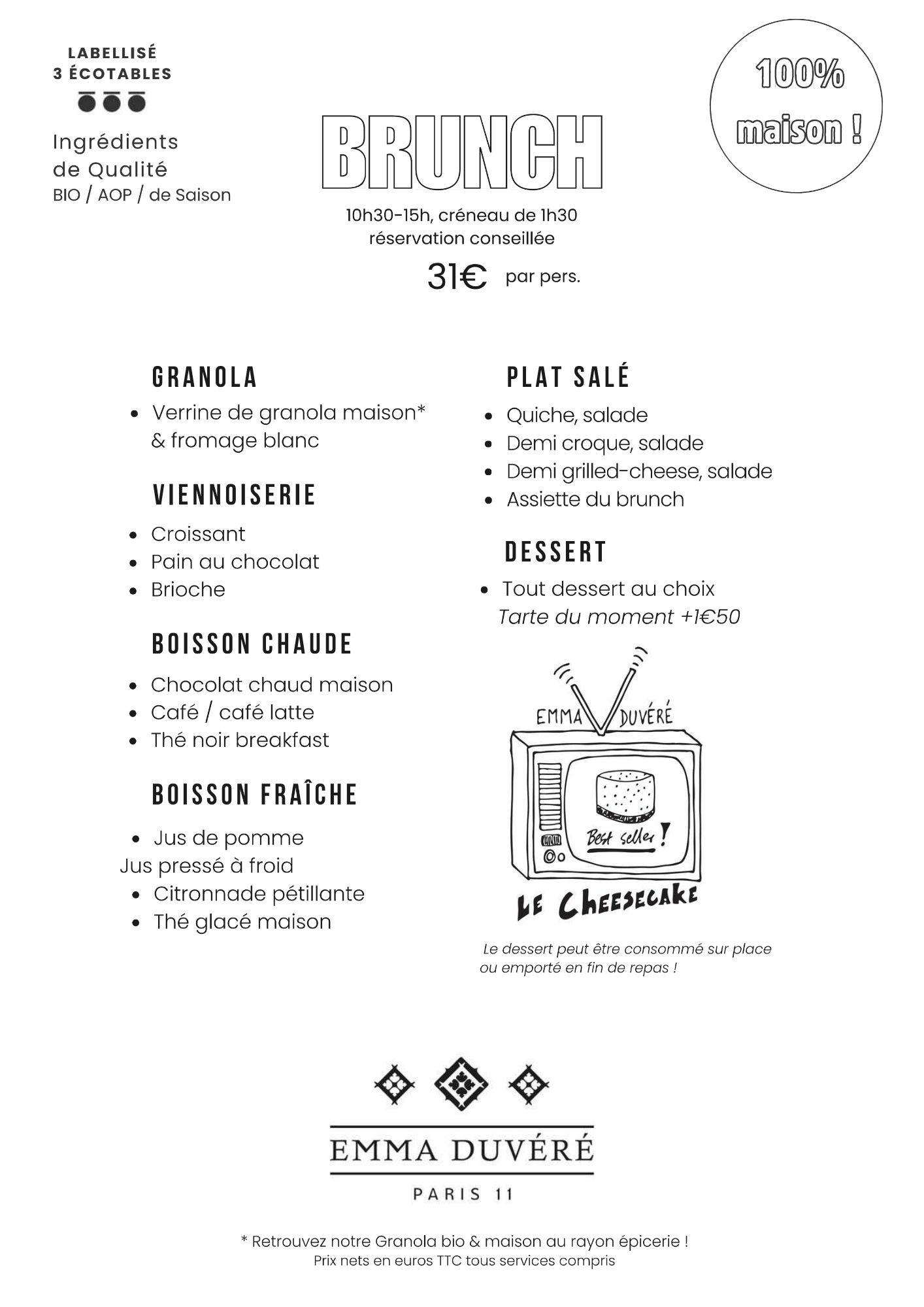 image du menu