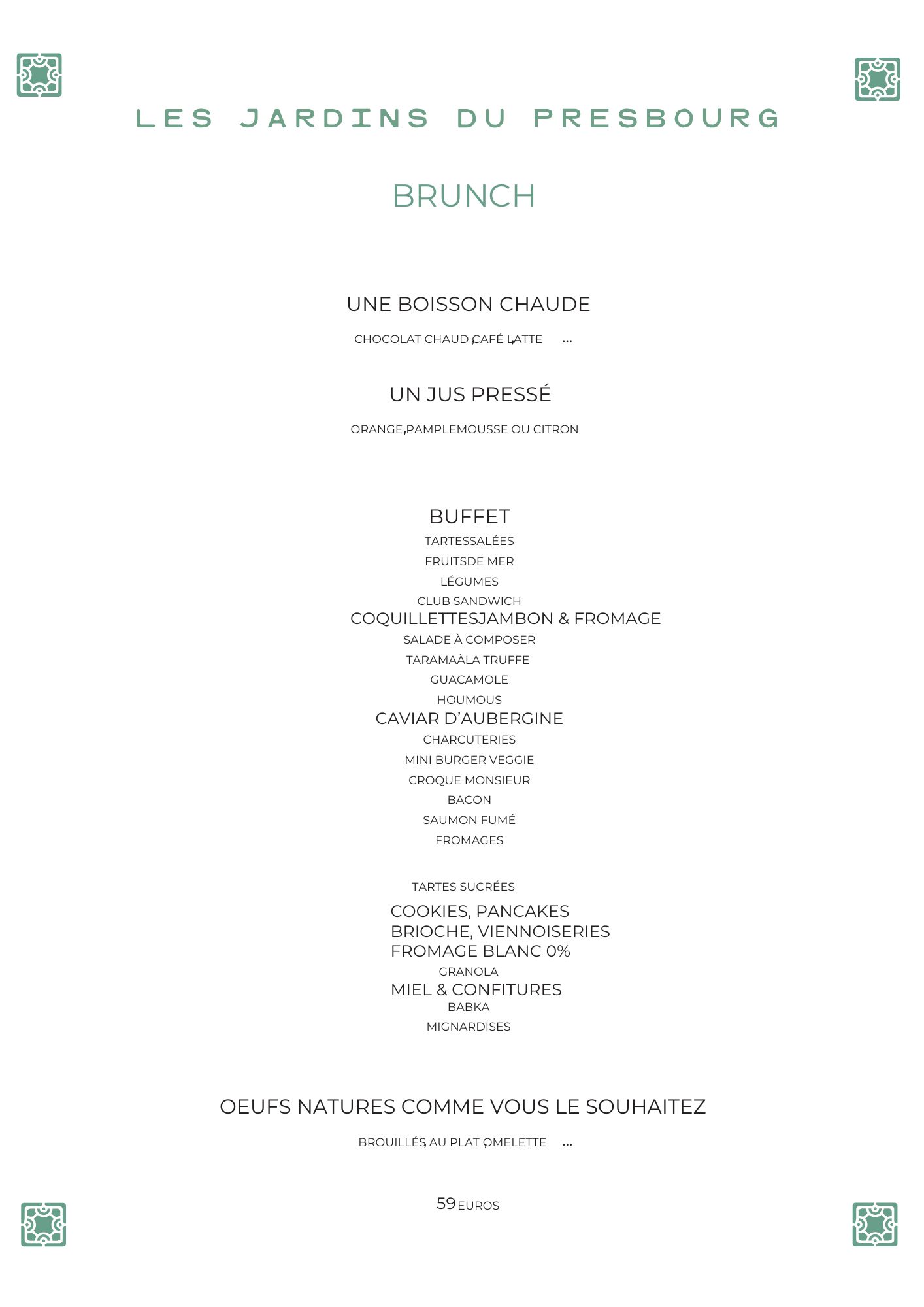 image du menu