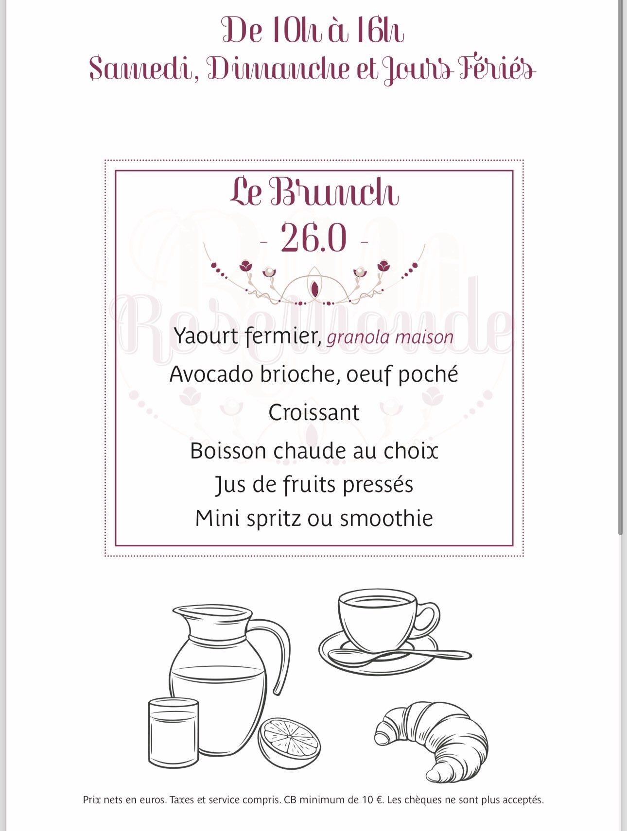 image du menu