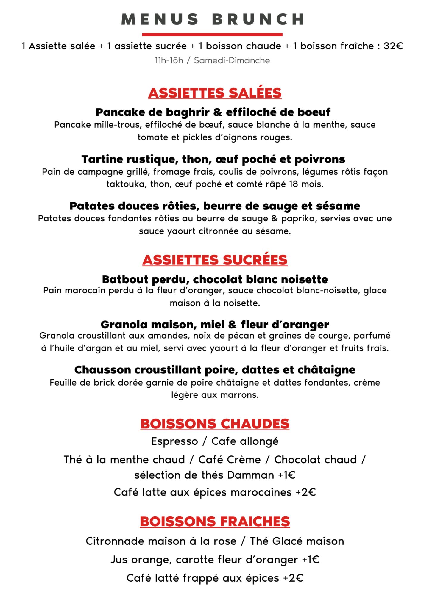 image du menu