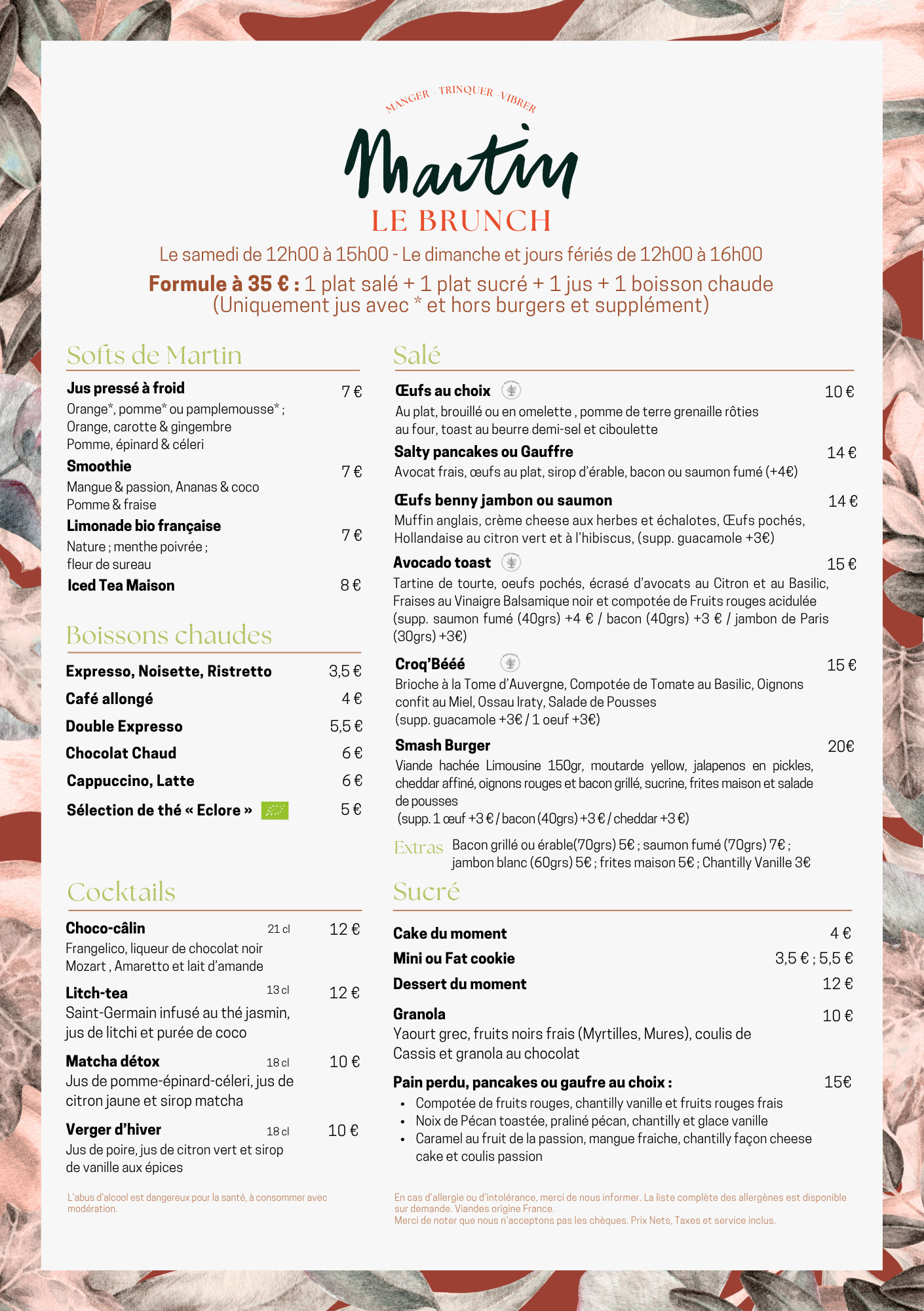 image du menu