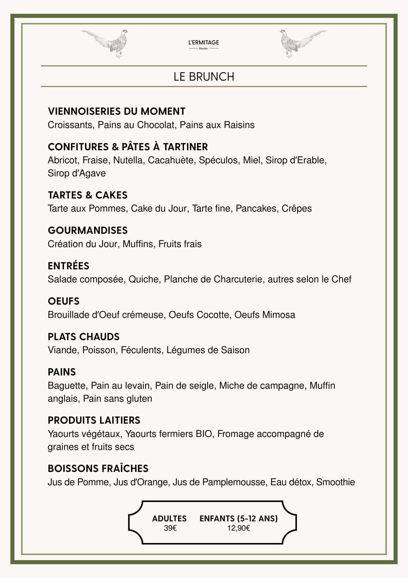 image du menu