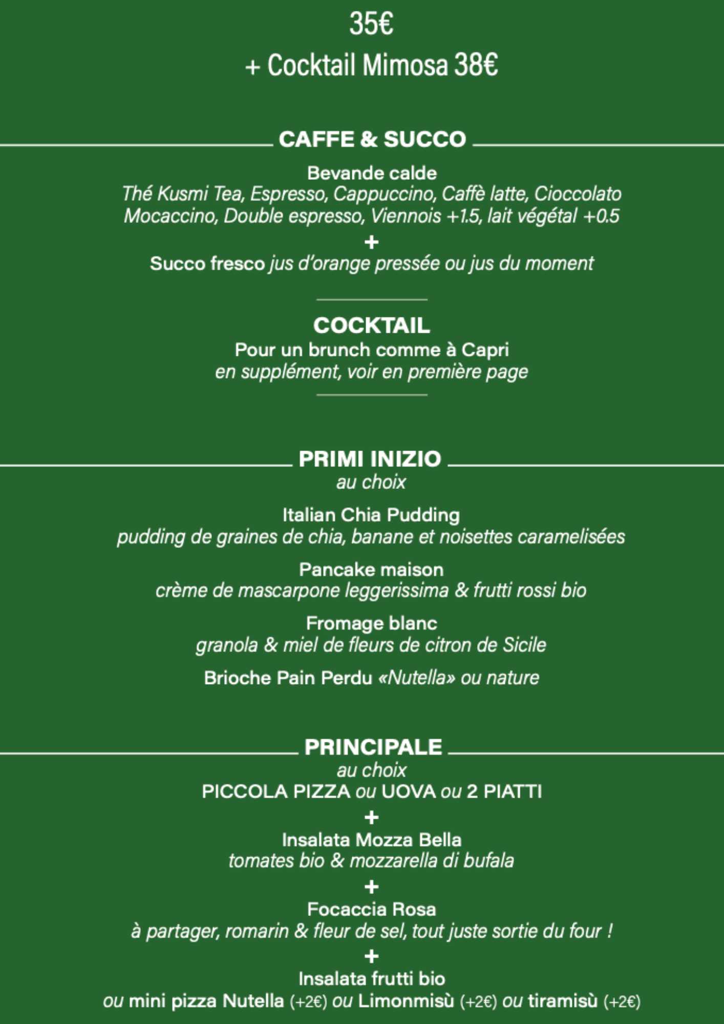 image du menu